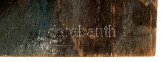 1962 H. Rudi jelzéssel: Egy halász, olaj farost, 25x23cm