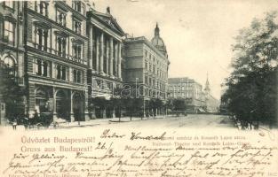 1899 Budapest V. Nemzeti Színház, Kossuth Lajos utca