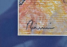 Rónai jelzéssel: Női portré. Pasztell, papír, üvegezett keretben, 28×23 cm