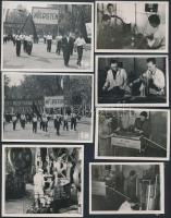 1949 Eszközök, tárgyak, életképek a műegyetem életéből, több közülük hátoldalon feliratozva, 19 db f...