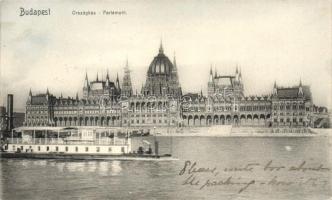 Budapest V. Országház, gőzhajó