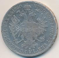 Ausztria 1860A 1Fl Ag "Ferenc József" T:2- ph.
Austria 1860A 1 Florin Ag "Franz Jose...