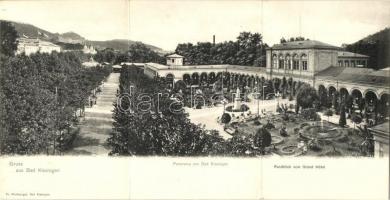 Bad Kissingen, Grand Hotel, three-tile panoramacard