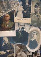 30 db RÉGI motívum képeslap, főleg uralkodók, katonatisztek és politikusok, sok német lappal, vegyes minőség / 30 old motive postcards, mainly monarchs, military officers, politicians, lots of German postcards, mixed quality