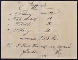 cca 1910 Bp., VIII. Keller B. Lipót ruhaüzlet litho reklám kártya. Hajtásnyommal. 14x12 cm