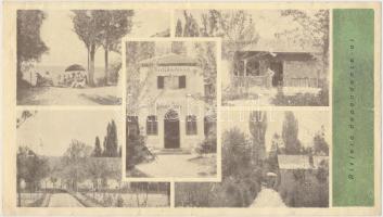 cca 1920 Balatonlelle Riviera nyaralók, Juliska nyaraló, képes ismertető