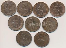 Nagy-Britannia 1916-1967. 1P Br (9x) T:2,2-,3
Great Britain 1916-1967. 1 Penny Br (9x) C:XF,VF,F