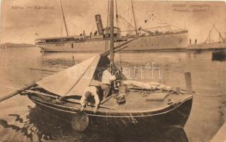 A Gödöllő gyorsgőzös az Adrián / SS Gödöllő on the Adriatic sea (Rb)