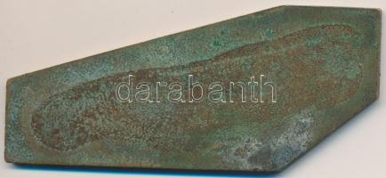 1972. "Láng KISZ 1957" Br plakett (80x36mm) T:2