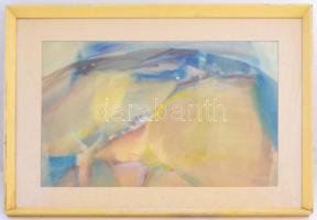 Iványi Ödön (1918-1985): Ősz. Akvarell, papír; jelzett, üvegezett keretben, 41×61 cm