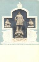 Berlin, Siegesallee, monuments of Friedrich Wilhelm, von Derfflinger and von Schwerin, Emb.