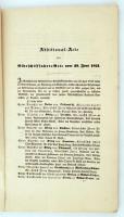 1845 Az Elba folyam hajózásáról kötött egyezmény Budán kinyomtatott szövege 112p. Súlytáblázattal / ...
