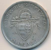 1938. 5P Ag "Szent István" T:2,2-
Adamo P8.1