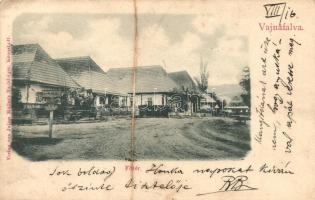 Kovászna-Vajnafalva, Voinesti; Főtér / main square (felületi sérülés / surface damage)