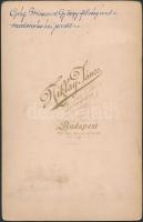 cca 1900 A martonvásári kastély parkjában, 2 db keményhátú fotó, feliratozva, 13x21 cm