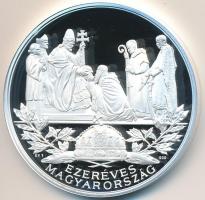 Kósa István (1953-) 2000. "Szent István államalapító 969-1038 / Ezeréves Magyarország" Ag ...