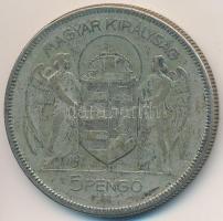 1930. 5P Ag "Horthy jobbra" T:3 
Adamo P8