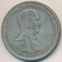 1930. 5P Ag "Horthy jobbra" T:3  Adamo P8