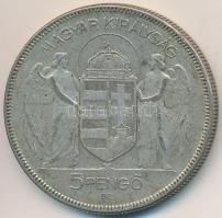 1930. 5P Ag "Horthy jobbra" T:3 
Adamo P8