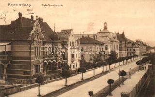 1912 Besztercebánya, Banska Bystrica; Deák Ferenc utca, villák. kiadja Machold F. / street view with villas (EK)