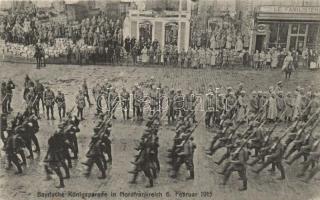 1915 Bayrische Königsparade in Nordfrankreich / Bavarian royal parade in North-France