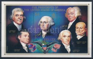 USA elnökei kisív + blokk US President minisheet + block