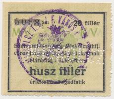 Miskolc ~1916. 20f MISKOLCZ perforációval, thfj tévnyomat! T:I,I- Adamo MIS-4.1.1