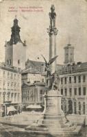 Lviv, Lemberg, Lwów; Mickiewicz statue (EB)