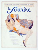 1924 Le Sourire francia humoros erotikus hetilap színes képekkel / 1924 Le Sourire French journal with erotic pictures