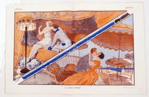 1924 Le Sourire francia humoros erotikus hetilap színes képekkel / 1924 Le Sourire French journal wi...