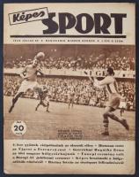 1939 A Képes Sport I. évfolyamának 9. száma, címlapon az Újpest első góljával