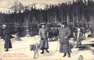 Tátra, téli élet a Magas Tátrában, kiadja Magyar Sokszorosító Műipar Rt. ezelőtt Divald Károly / winter sports in Tatra mountain (b)