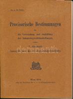 Provisorische Bestimmungen für die Vewendung und Ausbildung der Infanteriegesvhützabteilungen, V. Abschnitt. Unterricht über das 37 mm Infantriegeschütz. Wien, 1916. 26p. + képek / illustrations