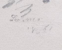 1861-62 Lechner jelzéssel: 3db grafika, papír,20x29cm