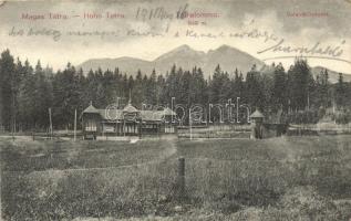 Tátralomnic, Galamblövészet; Kuszmann Gyula kiadása / Skeet shooting range