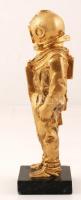 Bourns jelzéssel: Búvár. Bronz, márvány talapzaton (apró lepattanással), m:25 cm