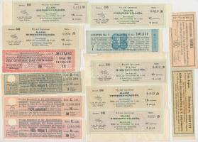 64db-os vegyes magyar és külföldi részvény és kötvény szelvény tétel T:vegyes