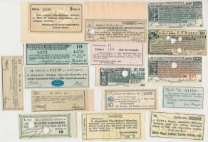 64db-os vegyes magyar és külföldi részvény és kötvény szelvény tétel T:vegyes