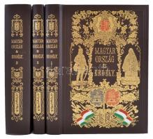 Hunfalvy János: Magyarország és Erdély eredeti képekben I-III. (reprint) 1986, Európa. Aranyozott, f...
