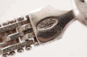 Ezüst(Ag) nyaklánc, jelzett, h: 44 cm, 27 g