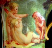 Royal Epiag mokkás csésze és alj, matricás, jelzett, hibátlan