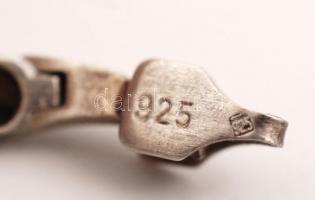 Ezüst(Ag) karkötő, jelzett, h: 19 cm, 11,1 g