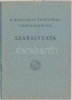 1935 A Szociális Testvérek Társaságának szabályzata, 16p, benne egy Schlachta Margitról és a rendházról készült képpel,