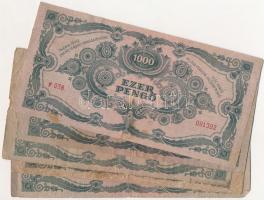 1945. 1000P (30x) legtöbb piros "MNB" bélyeggel T:vegyes