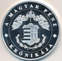 DN "A magyar pénz krónikája - Tanácsköztársaság" Ag emlékérem (20g/0.999/38,61mm) T:PP fel...