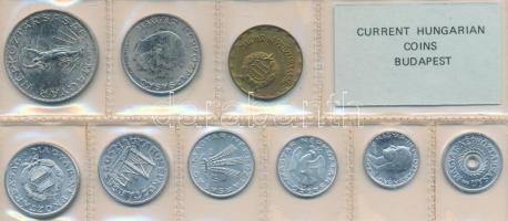 1979. 2f-10Ft 9db klf érmés forgalmi sor fóliatokban T:1