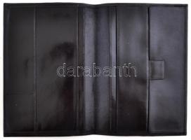 Régi, bőr irattartó, dr. Sz. L. monogrammal, szép állapotban, 17x11cm