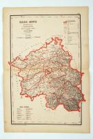 cca 1880 18 db vármegyés térkép Hatsek Ignáctól. Mind szép állapotban. / cca 1880 18 maps of countie...