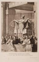 Feredico Barocci (1526-1612): Il sommo pontefice, a pápaság szertatásait ábrázoló 12 db rézmetszet / 12 large etchings regarding the ceremonies of the Pope. Page size / Lapméret 50x37 cm