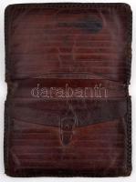 Régi, lovas bőrtárca, 15x10cm